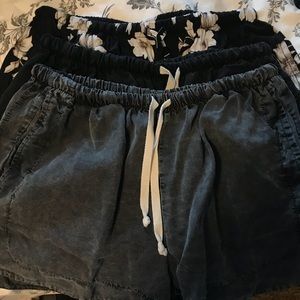 Brandy Melville set of 3 shorts